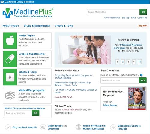MedlinePlus offers patients information on doctors, diseases, treatments, and much more.